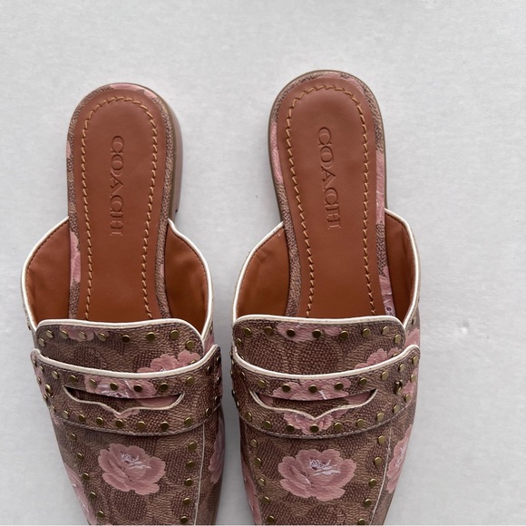 New Coach Fiona Mules Loafer Floral - Picture 3 of 6
